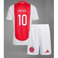 Camisa de Futebol Ajax Chuba Akpom #10 Equipamento Principal Infantil 2024-25 Manga Curta (+ Calças curtas)